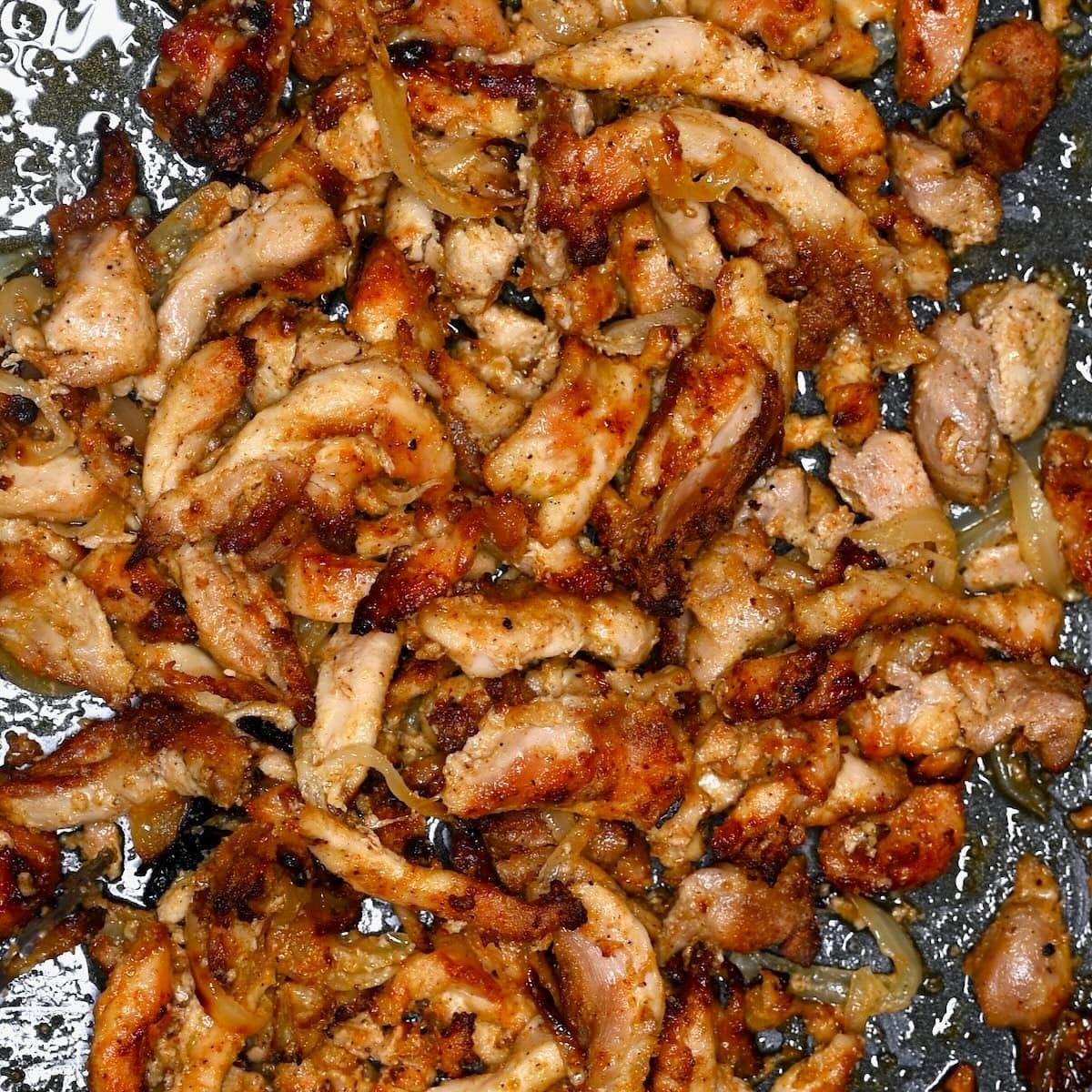 Chicken Shawarma with Tender Yogurt-Marinated Strips and Crisp Edges