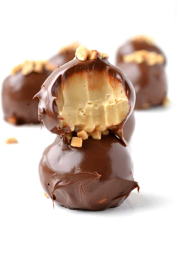 Salted Caramel Fudge Truffles with Dark Chocolate Coating