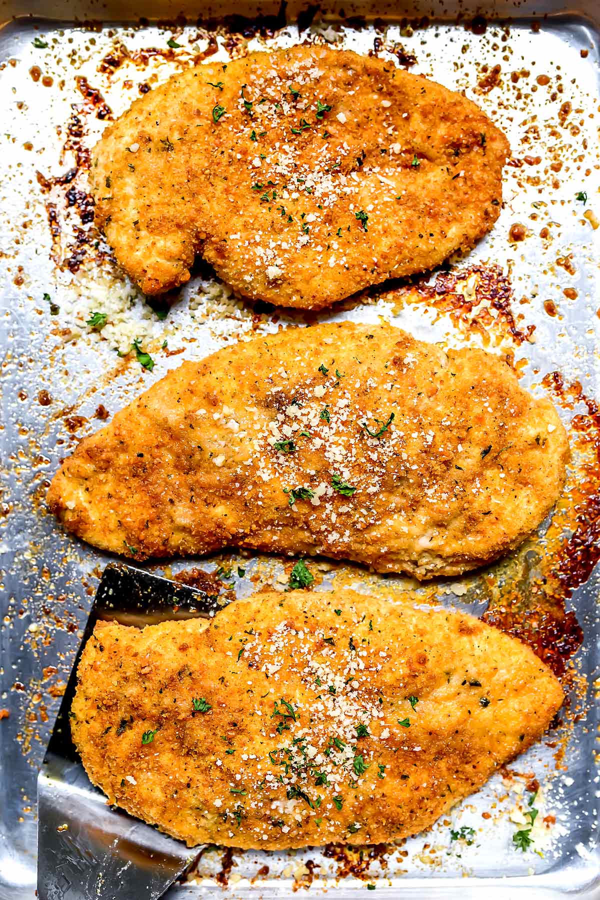 Baked Parmesan-Crusted Chicken with Crispy Italian Breadcrumbs