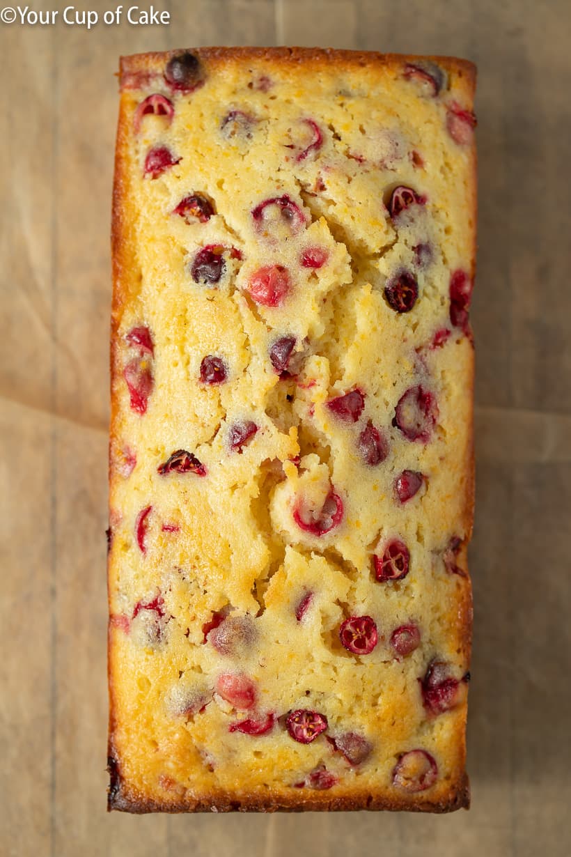 Orange Cranberry Bread with Zesty Orange Peel and Tart Fresh Cranberries
