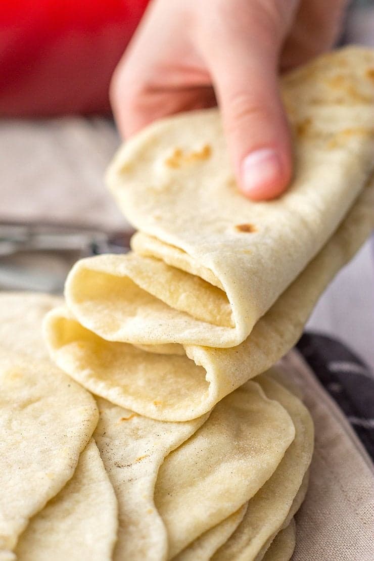 Easy Flour Tortillas From Scratch With Soft, Pliable Texture
