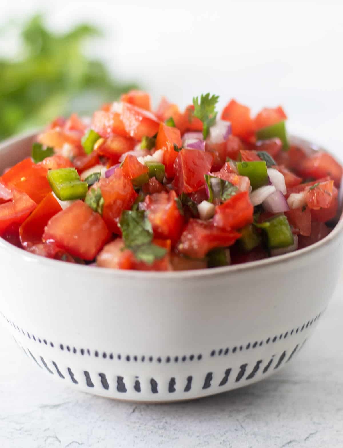 Homemade Pico De Gallo With Fresh Lime and Crisp Vegetables