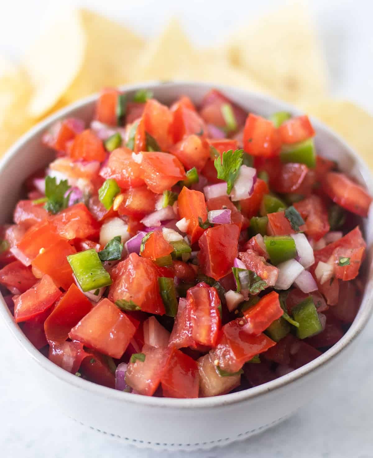 Homemade Pico De Gallo With Fresh Lime and Crisp Vegetables