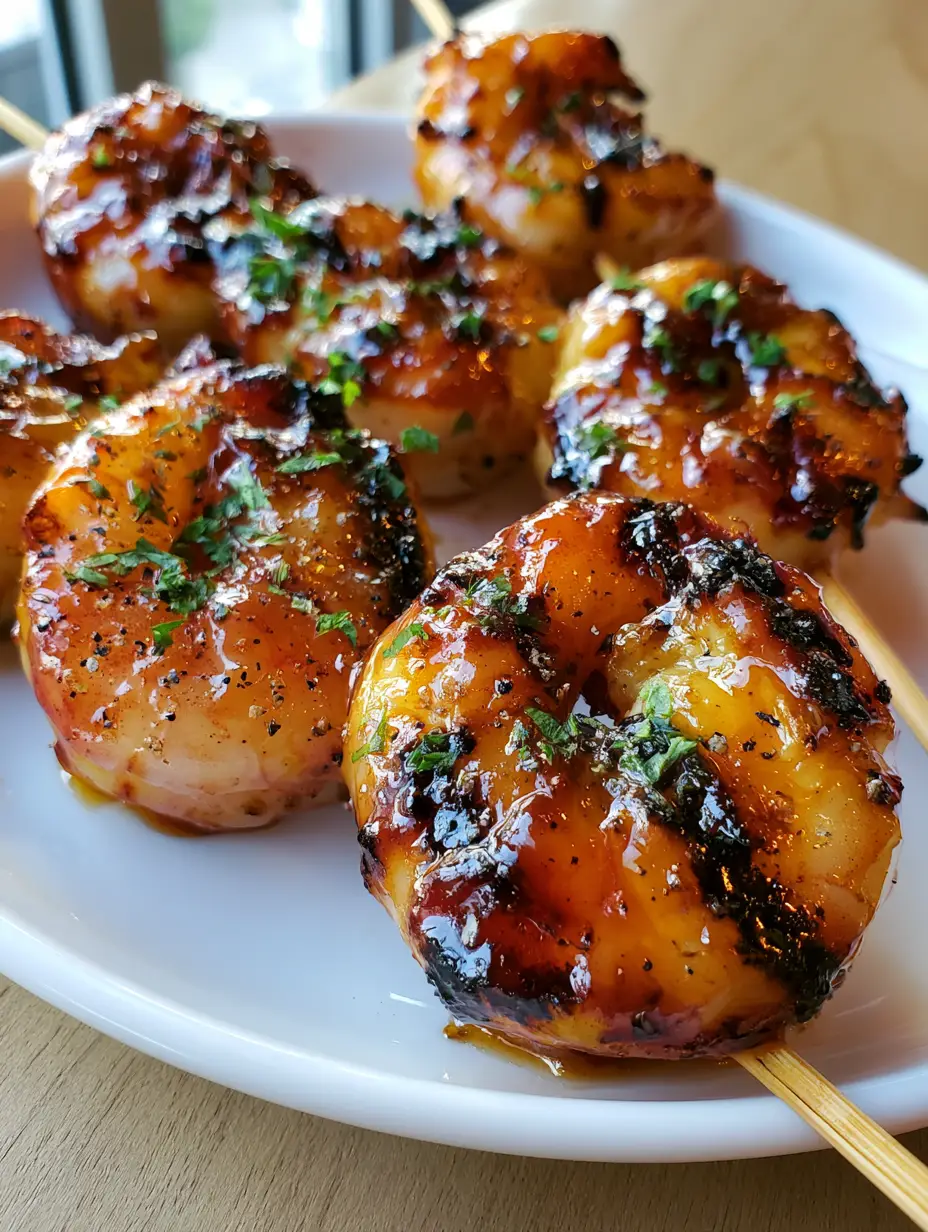 Honey Grilled Shrimp with Glossy Amber Glaze