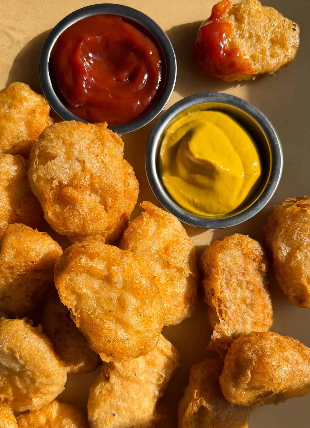 Homemade Chicken Nuggets with Crispy Tempura Batter